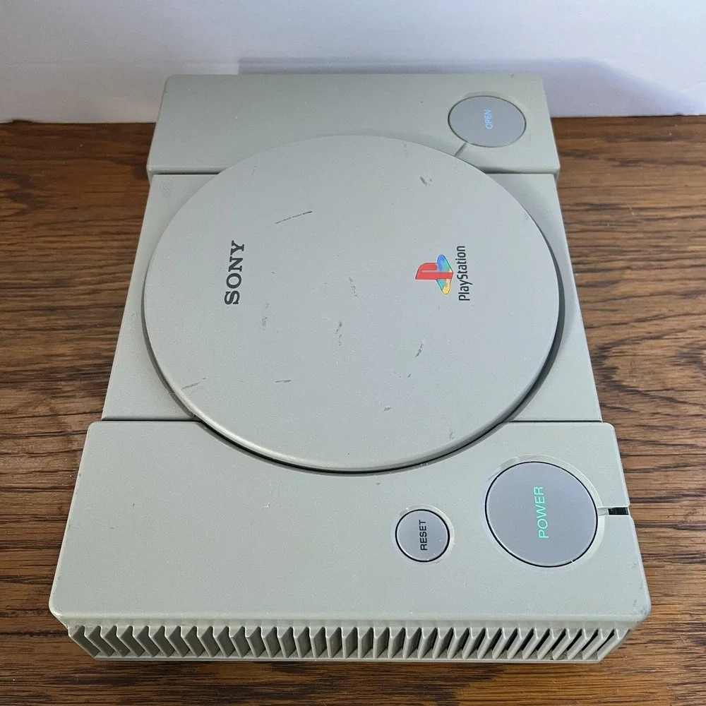 Sony PlayStation PS1 Console Gray Complete SCPH-9001 Controllers Mem Card Cables